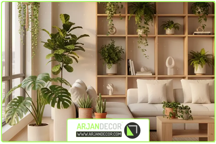 نقش گیاهان | طراحی داخلی منزل در شهرکرد