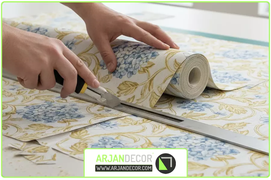 دقت در برش | نصاب کاغذ دیواری شهرکرد