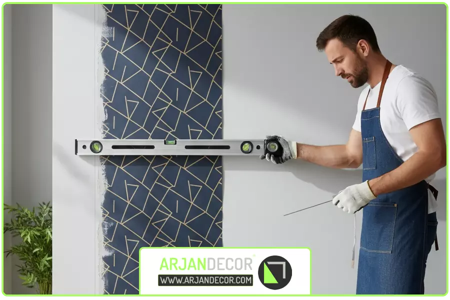 تراز نبودن | نصاب کاغذ دیواری شهرکرد