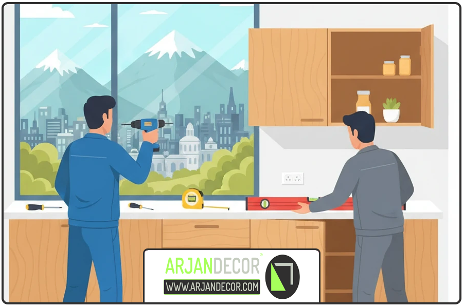 درخشش کابینت | نصب کابینت در شهرکرد