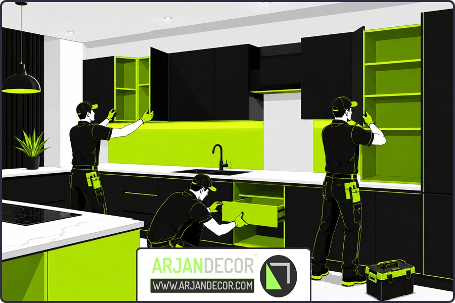 اشتباهات رایج | نصب کابینت MDF شهرکرد