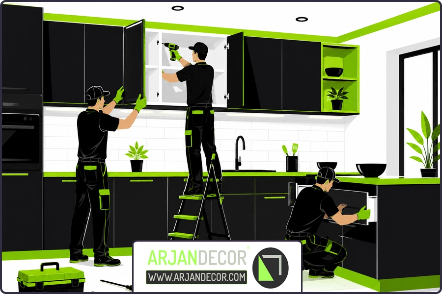 تصویر شاخص | نصب کابینت MDF شهرکرد